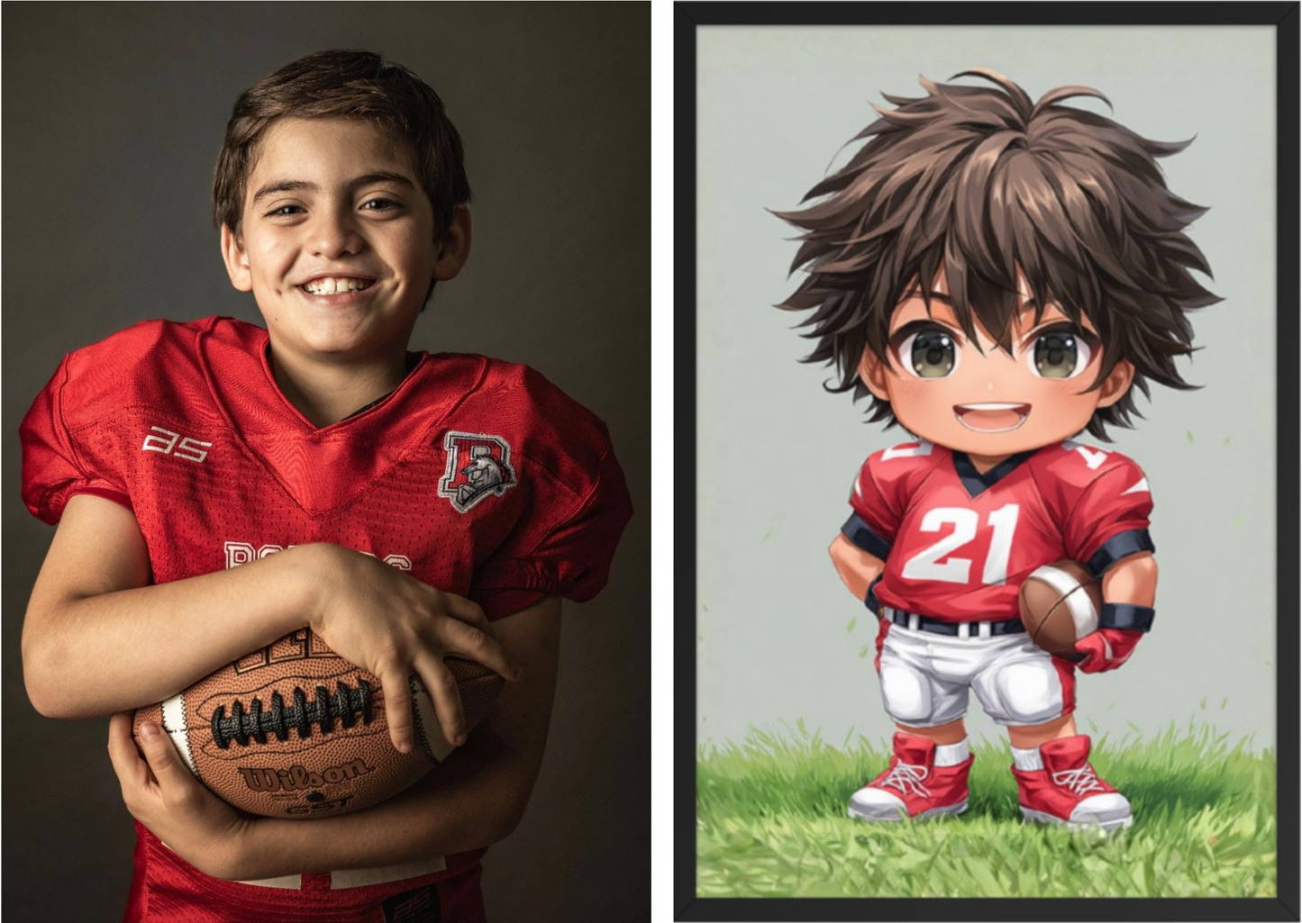 Chibi-Style Portrait - 20" x 30" (50 x 76 cm)