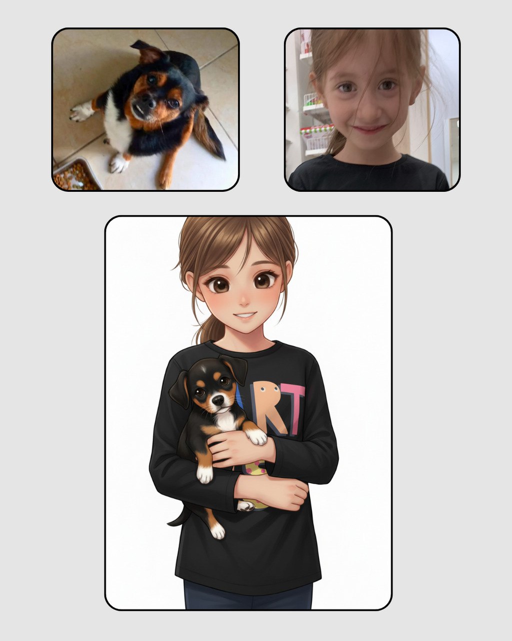 Manga-Style Portrait  - 20" x 30" (50 x 76 cm)